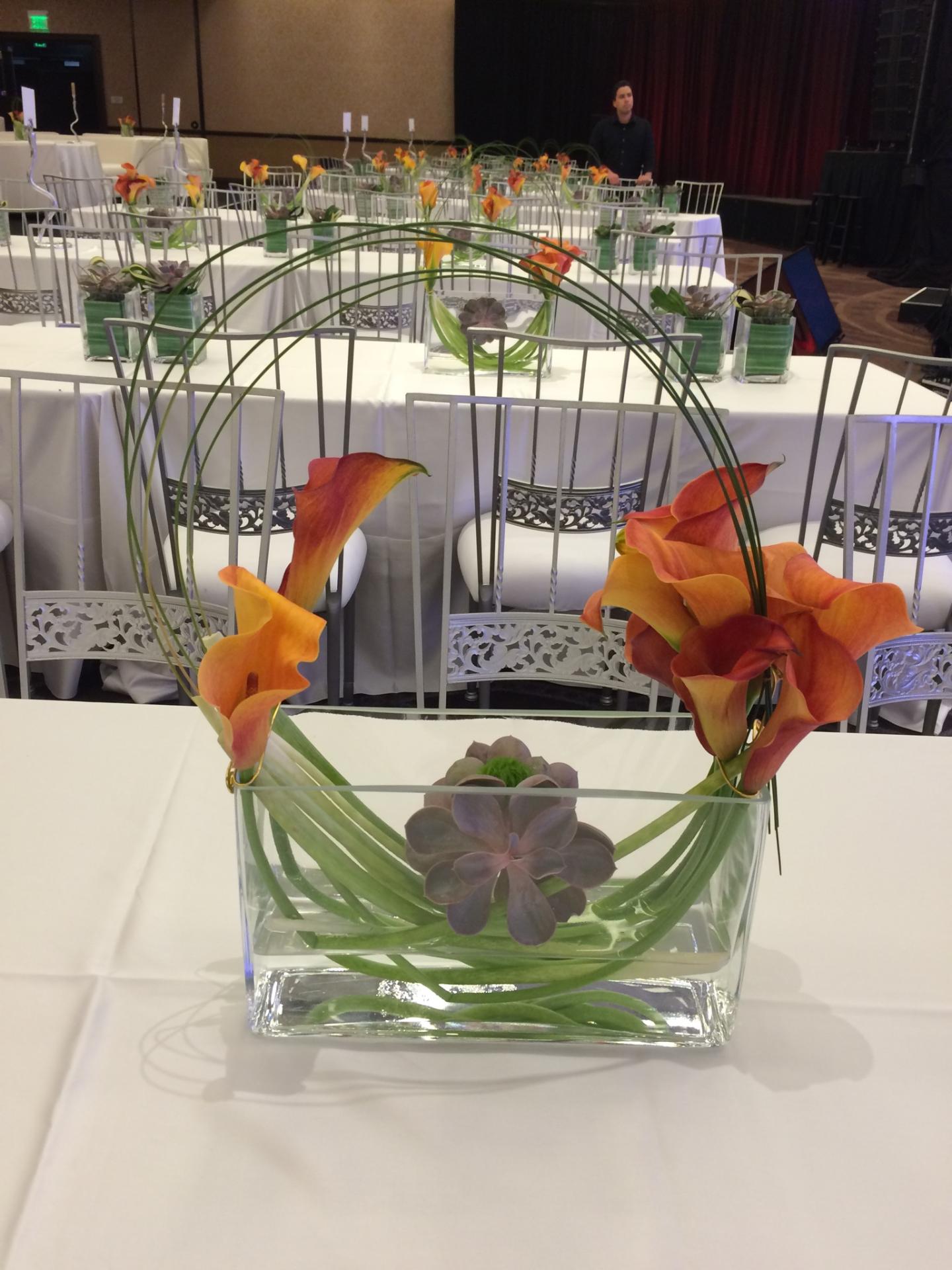 An Octopus's Garden. Stylized flower arrangements for your every Event Convention Trade show, Expo and Exhibits, e-mail now.