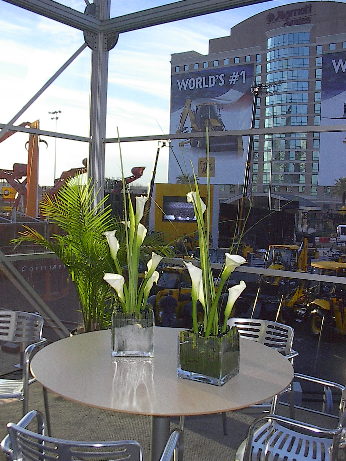 Flowers at Con Agg/Con Expo Las Vegas, Nv, Event florist las vegas, corporate events las vegas, Sands Expo