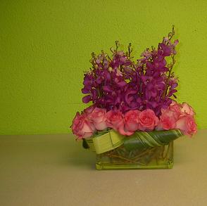 Orchids and roses, Las Vegas Florist